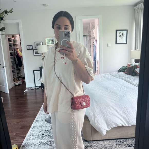 Vintage Chanel mini single flap in RED - Picture 9 of 9